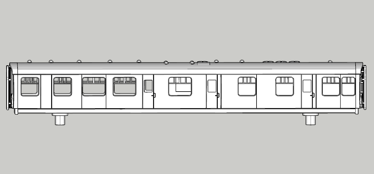 (image for) (N) BR Mark.1 RB Coach - d24 - Multiple Unit